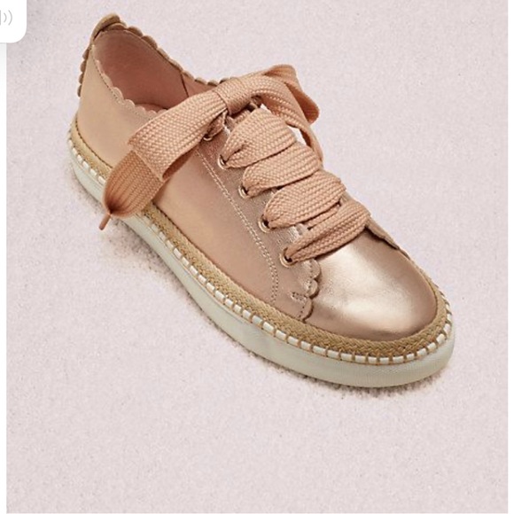 kate spade Shoes - Kate Spade Lena Rose Gold Sneakers